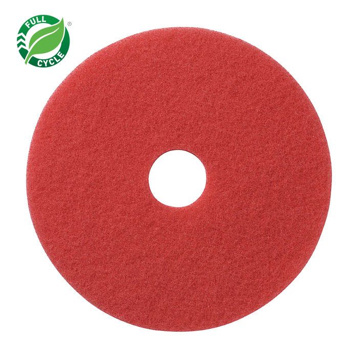404417 Daily Cleaning and Buffing Pad, 17", Red (Pack of 5)
